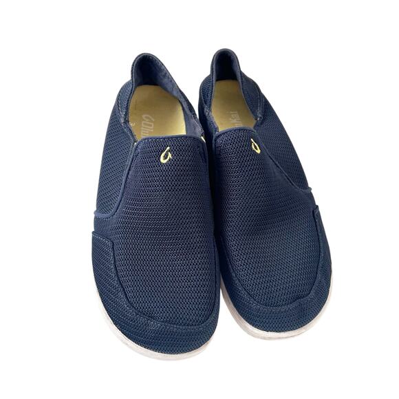Olukai Navy Blue Nohea Mesh Slip On Sneakers Sz 5Y - Picture 3 of 7